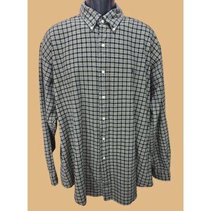 Ralph Lauren Blake Mens Plaid Casual Shirt XL 100% Cotton